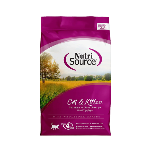 Nutri source Gato/Gatito Pollo y arroz 12lb