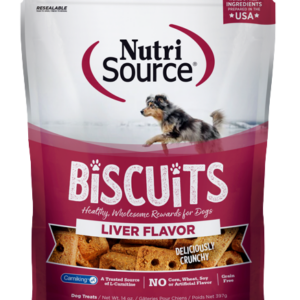 Nutri Source Galletas para perro sabor Hígado de res 15oz