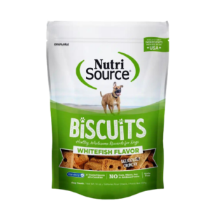 Nutri Source Galletas para perro sabor Pescado Blanco 15oz