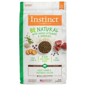 INSTINCT BE NATURAL LAMB & OATMEAL FOR DOGS 24 lbs