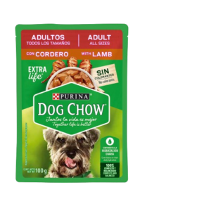 Dog Chow Pouch Perro Adulto cordero 100gr