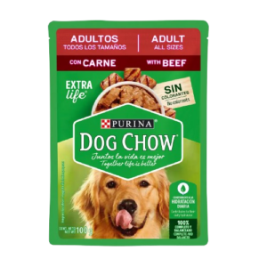 Dog Chow Pouch Perro Adulto carne 100gr