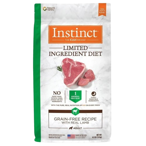 Instinct Limited Ingredient para Perro - Cordero Grain Free 20lbs