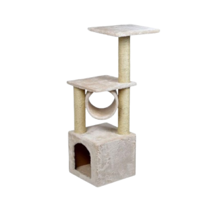 Rascador para gato en torre 3 niveles