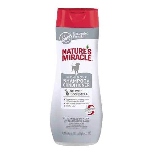 Natures Miracle - Shampoo y Acondicionador Hypoallergenic 16oz