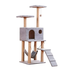Rascador para gato en torre con casa 5 niveles