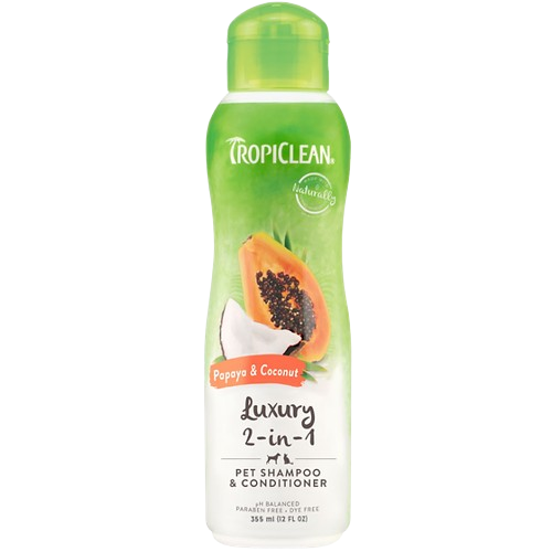 Tropiclean Shampoo y Acondicionador Papaya y Coco 12oz