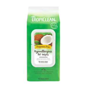 Tropiclean Pet Wipes Hypoallergenic 100U