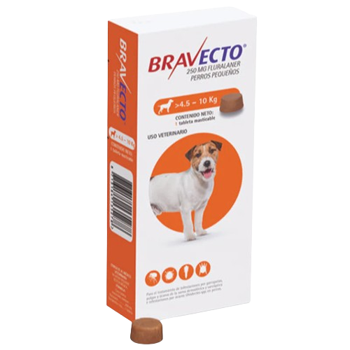 Bravecto (4.5 a 10 Kilos) Naranja