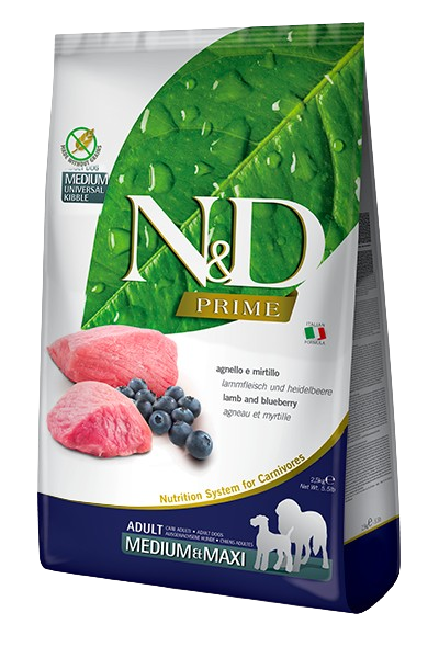 ND PRIME CORDERO ADULTO MEDIUM 2.5KG