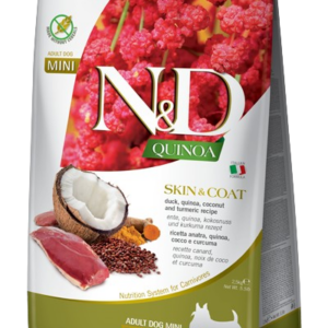 ND QUINOA ADULTO MINI PIEL & PELO PATO 2.5KG