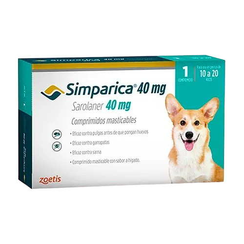 Simparica 10-20 kg Caja 3 Tabletas