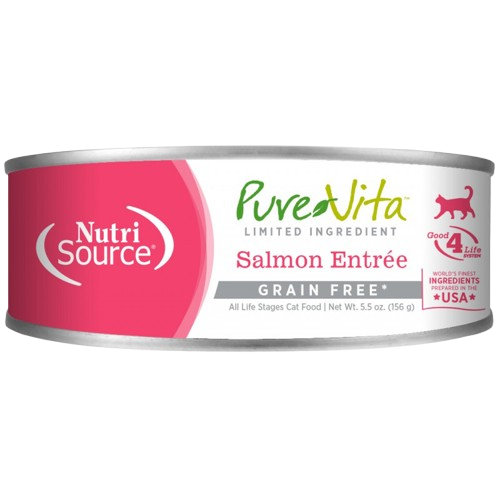 Nutri source-Pure vita Comida húmeda Gato-Salmón (lata) 156gr