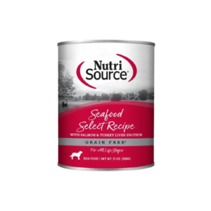 Nutri source Comida Húmeda Perro Seafood Libre de granos (lata) 368gr