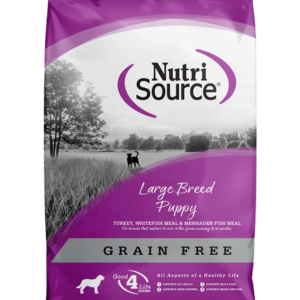 Nutri source Perro cachorro libre de granos raza grande 12lb