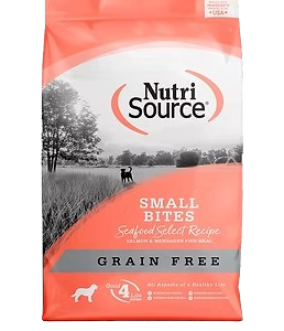 Nutri Source Seafood Libre de Granos Raza Pequeña 12lb