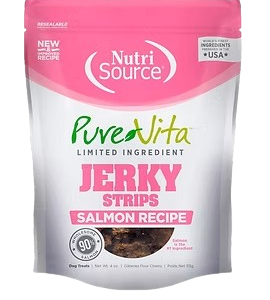 Nutri Source-Pure Vita  Salmon Jerky Strips