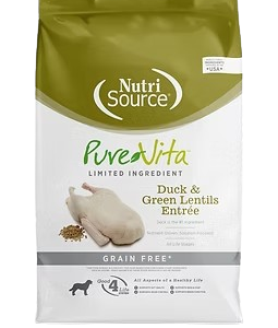 Nutri Source Pure Vita Pato y Lentejas 12lbs