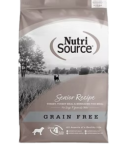 Nutri Source Senior libre de granos 12lb