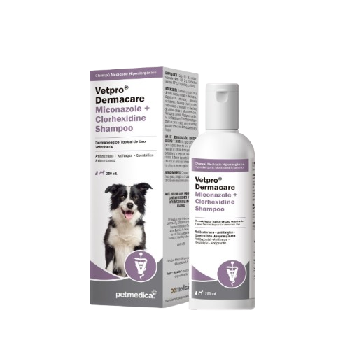 VETPRO DERMACARE MICONAZOLE+CLORHEXIDINE SHAMPOO 200ML