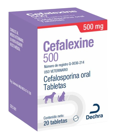 CEFALEXINA 500MG 20 TABLETAS