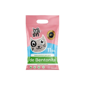 Arena para gato Mish - Aroma Rosas