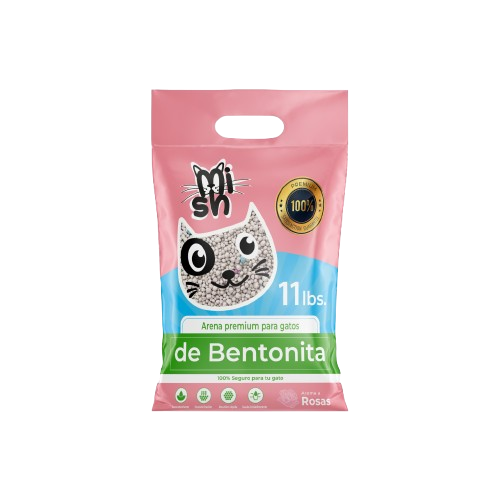 Arena para gato Mish - Aroma Rosas
