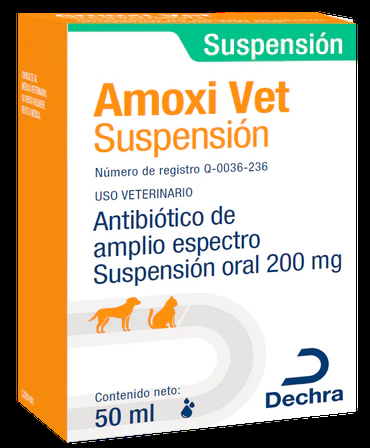 AMOXIVET SUSPENSIÓN 200 MG