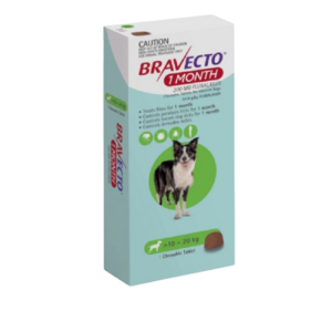 Bravecto 1-Mes (10-20kg) Verde