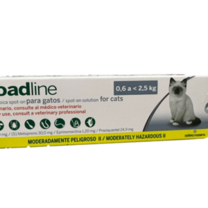 Broadline 2.5 a 7.5 kg  para gatos