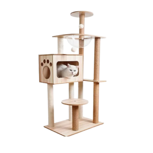 Rascador Natural Para Gato 5 Niveles con Domo