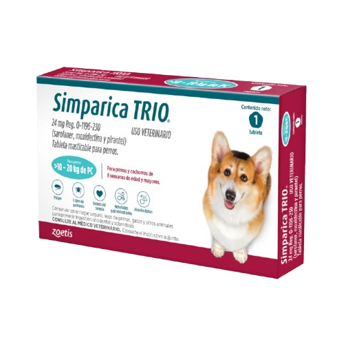 Simparica Trio 10-20kg Caja (3Tabs)
