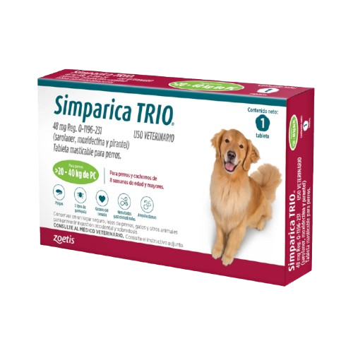 Simparica Trio 20-40kg Caja (3Tabs)