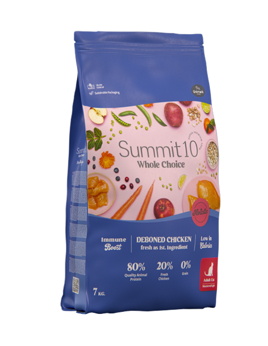 SUMMIT 10 WHOLE CHOICE GATO ADULTO CASTRADO - 2KG
