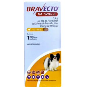 Bravecto 1M Triple 50mg 2.5kg-5kg