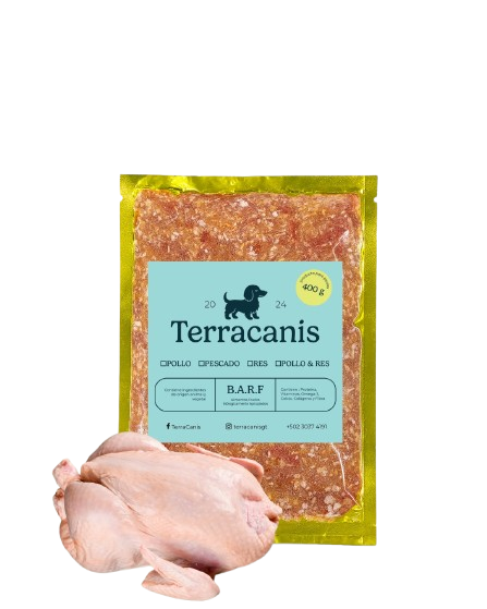 TERRACANIS BARF DE POLLO 400gr