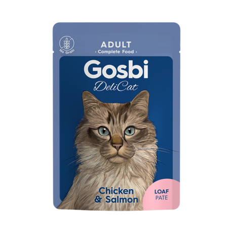 GOSBI DELICAT ADULT CHICKEN&SALMON LOAF 70g
