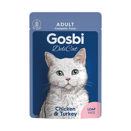 GOSBI DELICAT ADULT CHICKEN&TURKEY LOAF 70 g