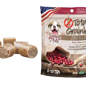 LOVING PETS -  GRAINLESS  SAUSAGE BITES CHICKEN & CRANBERRY 60oz