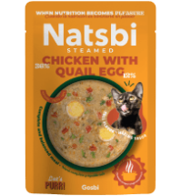 NATSBI STEAMED CHICKEN WITH QUAIL EGG 80 g