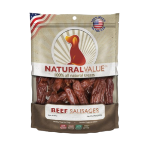 LOVING PETS - NATURAL VALUE BEEF SAUSAGE RECIPE TREAT 13OZ