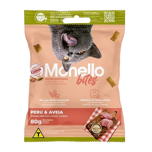 MONELLO BITES GATOS – CASTRADOS 80gr