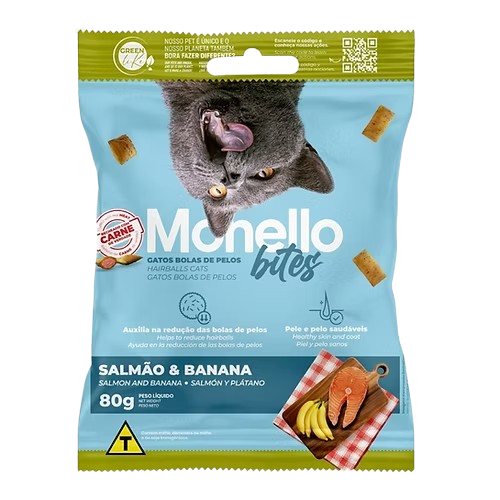MONELLO BITES GATOS – BOLAS DE PELOS 80gr