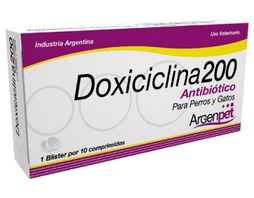 DOXILINA ARGENPET CAJA CON 10 TAB. 200mg