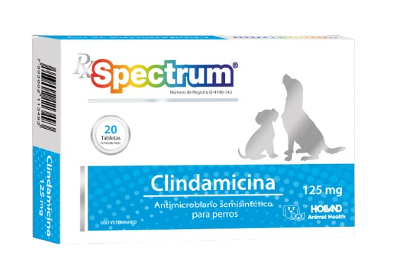 Clindamicina 125mg 20 tabletas - Spectrum