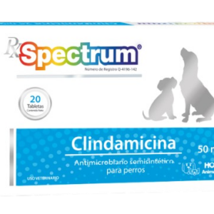 Clindamicina 25mg 20 tabletas - Spectrum