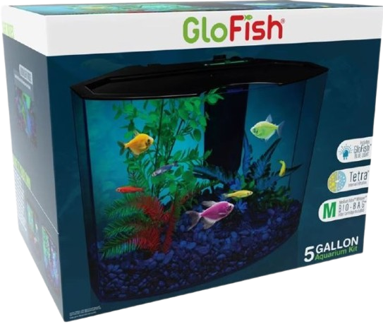 GLOFISH AQUARIUM KIT 5 Galones CON LED AZUL