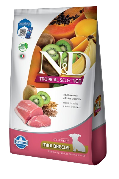 ND TROPICAL SELECTION SUÍNO PUPPY MEDIUM & MAXI 12KG