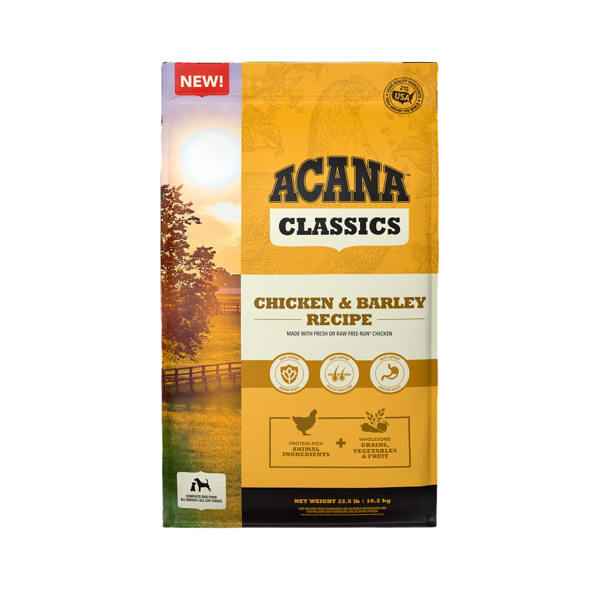 ACANA CLASSICS CHICKEN & BARLEY RECIPE 22.5 LBS