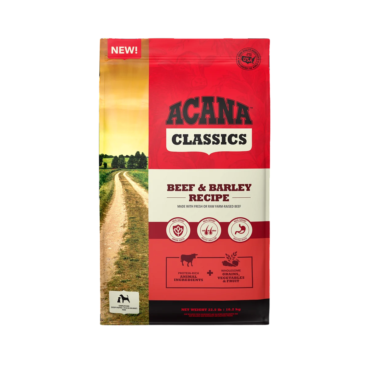ACANA CLASSICS BEEF & BARLEY 22.5 LBS